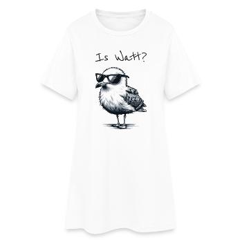 Is Watt Coole Möwe Urlaub Nordsee - Frauen T-Shirt-Kleid - Weiß - Vorne