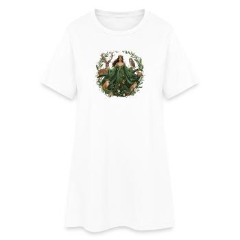 Mother Nature - Women’s T-Shirt Dress - white - Front