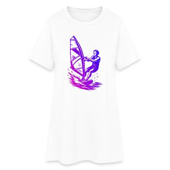 Œuvres propres de planche à voile pour la planche à voile - Robe T-shirt Femme - blanc - Devant