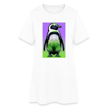 pingouin - Robe T-shirt Femme - blanc - Devant