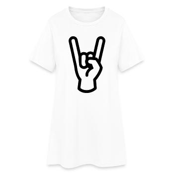 Rock - Women’s T-Shirt Dress - white - Front