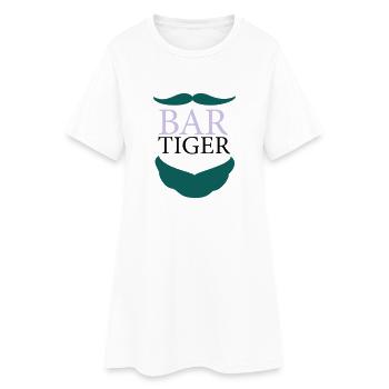 bar-tiger - BARTiger - Frauen T-Shirt-Kleid - Weiß - Vorne