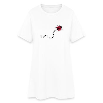 Coccinelle - Robe T-shirt Femme - blanc - Devant
