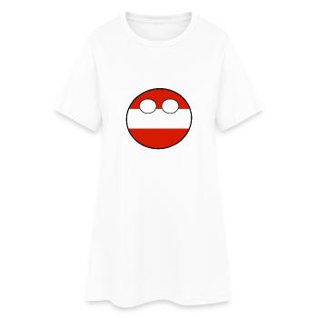 Countryball Pays Patrie Autriche - Robe T-shirt Femme - blanc - Devant