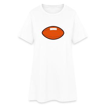 American Football - Frauen T-Shirt-Kleid - Weiß - Vorne