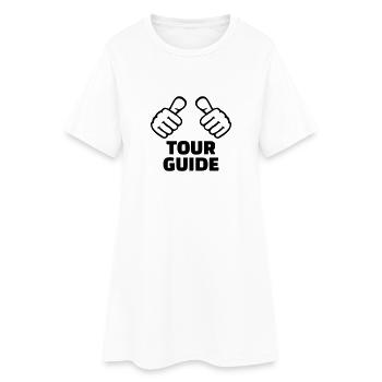 Tour guide - Robe T-shirt Femme - blanc - Devant