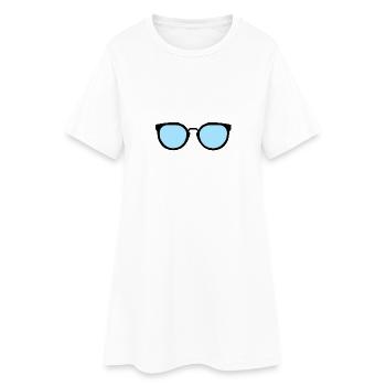 Lunettes de soleil - Robe T-shirt Femme - blanc - Devant