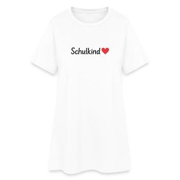 Écolier - Robe T-shirt Femme - blanc - Devant