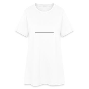 Mathematik Symbol - Gerade Linie - Frauen T-Shirt-Kleid - Weiß - Vorne