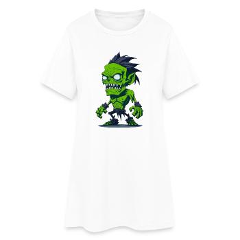 Zombie - Robe T-shirt Femme - blanc - Devant