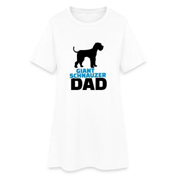 Giant Schnauzer Dad - Robe T-shirt Femme - blanc - Devant