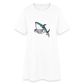 Tauch Dive Shark Hai - Robe T-shirt Femme - blanc - Devant
