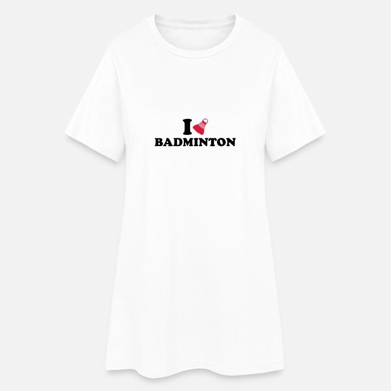Badminton - Frauen T-Shirt-Kleid - Weiß