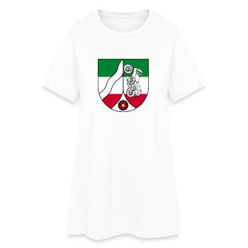 NRW_bike - Frauen T-Shirt-Kleid - Weiß - Vorne