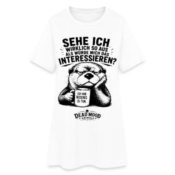 Lustiges Geschenk für motivierte Kollegen - Frauen T-Shirt-Kleid - Weiß - Vorne