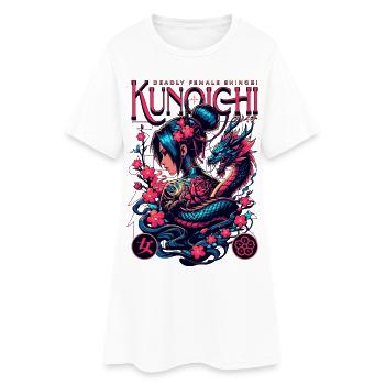 Kunoichi Deadly Grace - Frauen T-Shirt-Kleid - Weiß - Vorne