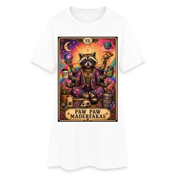 Paw Paw Maderfakas – Raton laveur magique - Robe T-shirt Femme - blanc - Devant