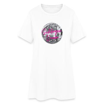Schlager Queen - Robe T-shirt Femme - blanc - Devant