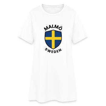 Conception du drapeau suédois - Robe T-shirt Femme - blanc - Devant