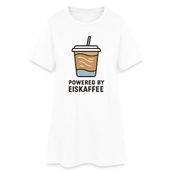 Eiskaffee Power Becher - Frauen T-Shirt-Kleid - Weiß - Vorne
