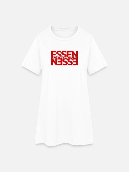 Essen Germany - Frauen T-Shirt-Kleid - Weiß