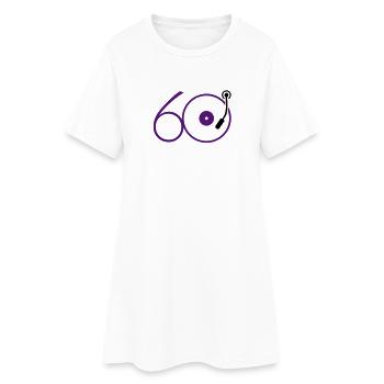 Musique des années 60 - Robe T-shirt Femme - blanc - Devant
