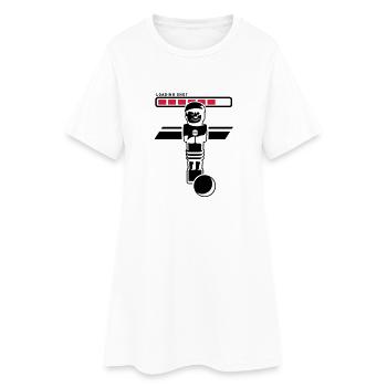 chargement tir - Robe T-shirt Femme - blanc - Devant