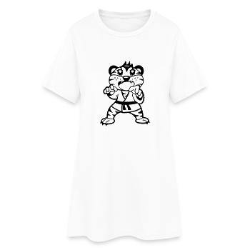 Judo Tiger - Robe T-shirt Femme - blanc - Devant