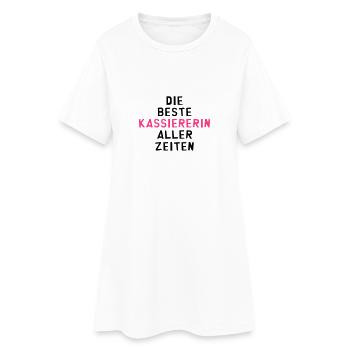Kassierer Kassiererin Handel Verkäufer Kasse - Frauen T-Shirt-Kleid - Weiß - Vorne
