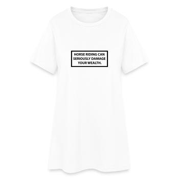 horse - Robe T-shirt Femme - blanc - Devant