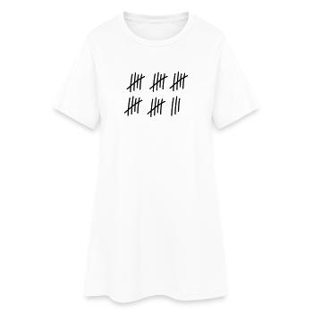 28 coups / / 28 fois / / Anniversaire / / cadeau - Robe T-shirt Femme - blanc - Devant