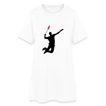 badminton - Robe T-shirt Femme - blanc - Devant