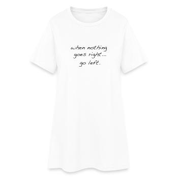 go_left - Robe T-shirt Femme - blanc - Devant