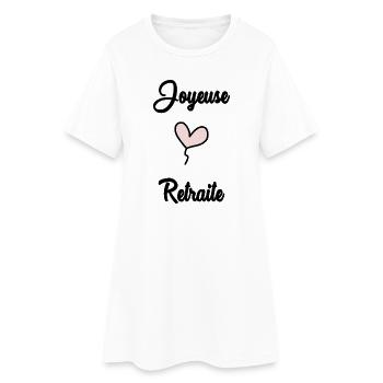 RETRAITE. JOYEUSE RETRAITE - Robe T-shirt Femme - blanc - Devant