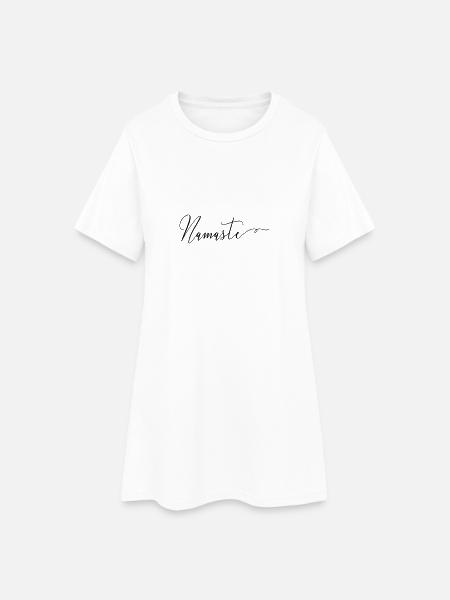 (namaste) - Frauen T-Shirt-Kleid - Weiß