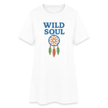 Wilde Seele Traumfänger - Frauen T-Shirt-Kleid - Weiß - Vorne