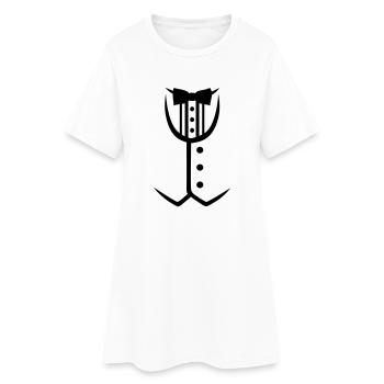 Costume - Robe T-shirt Femme - blanc - Devant