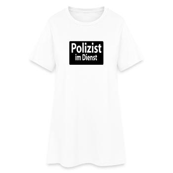 Police officer - Women’s T-Shirt Dress - white - Front