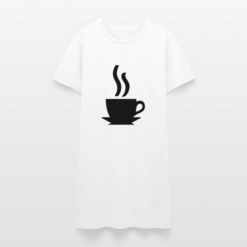 Kaffe oder Tee Frauen T-Shirt-Kleid
