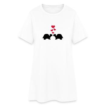 Turtle - Women’s T-Shirt Dress - white - Front