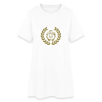 sheep deluxe - Robe T-shirt Femme - blanc - Devant