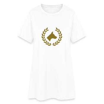 dog deluxe - Robe T-shirt Femme - blanc - Devant