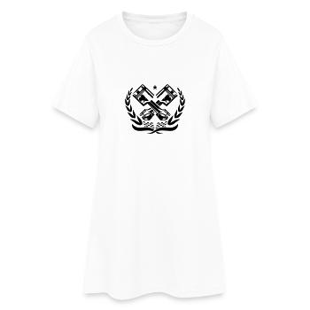 PISTONS RACE - Robe T-shirt Femme - blanc - Devant