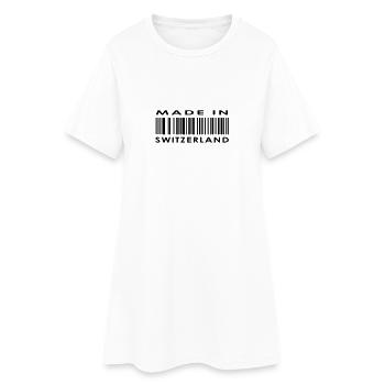 Made in Switzerland / Suisse - Robe T-shirt Femme - blanc - Devant