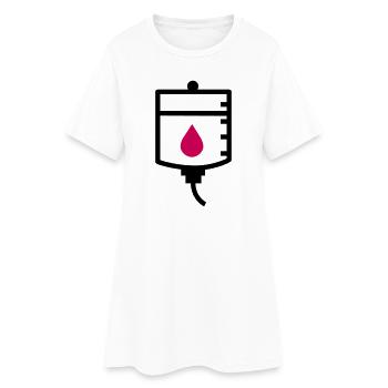 Traitement de thérapie du médecin goutte à goutte - Robe T-shirt Femme - blanc - Devant
