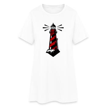 Icône de la Côte du Phare - Robe T-shirt Femme - blanc - Devant