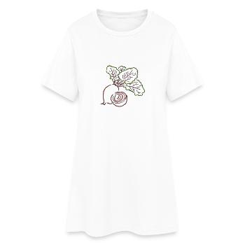 beetroot - Women’s T-Shirt Dress - white - Front
