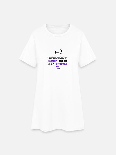 Elektroniker T-Shirt Rebell Querdenker - Frauen T-Shirt-Kleid - Weiß