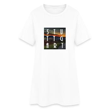 Stuttgart - Women’s T-Shirt Dress - white - Front