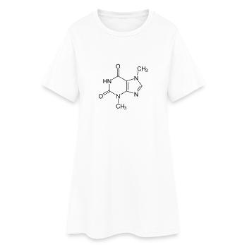 theobromine - Women’s T-Shirt Dress - white - Front